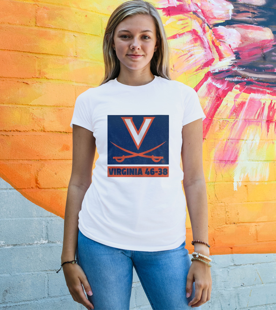 UVA Cavaliers Victory Hoos Did It Again Virginia 46-38 T-Shirt
