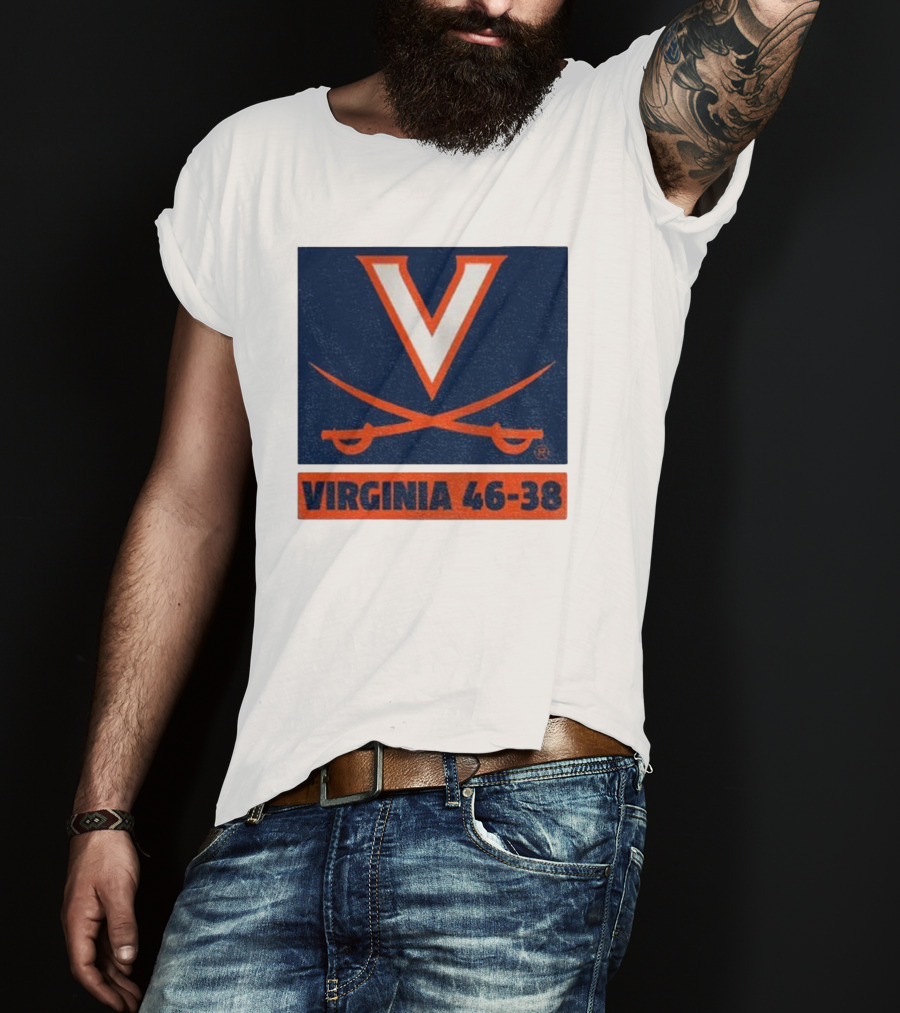 UVA Cavaliers Victory Hoos Did It Again Virginia 46-38 T-Shirt