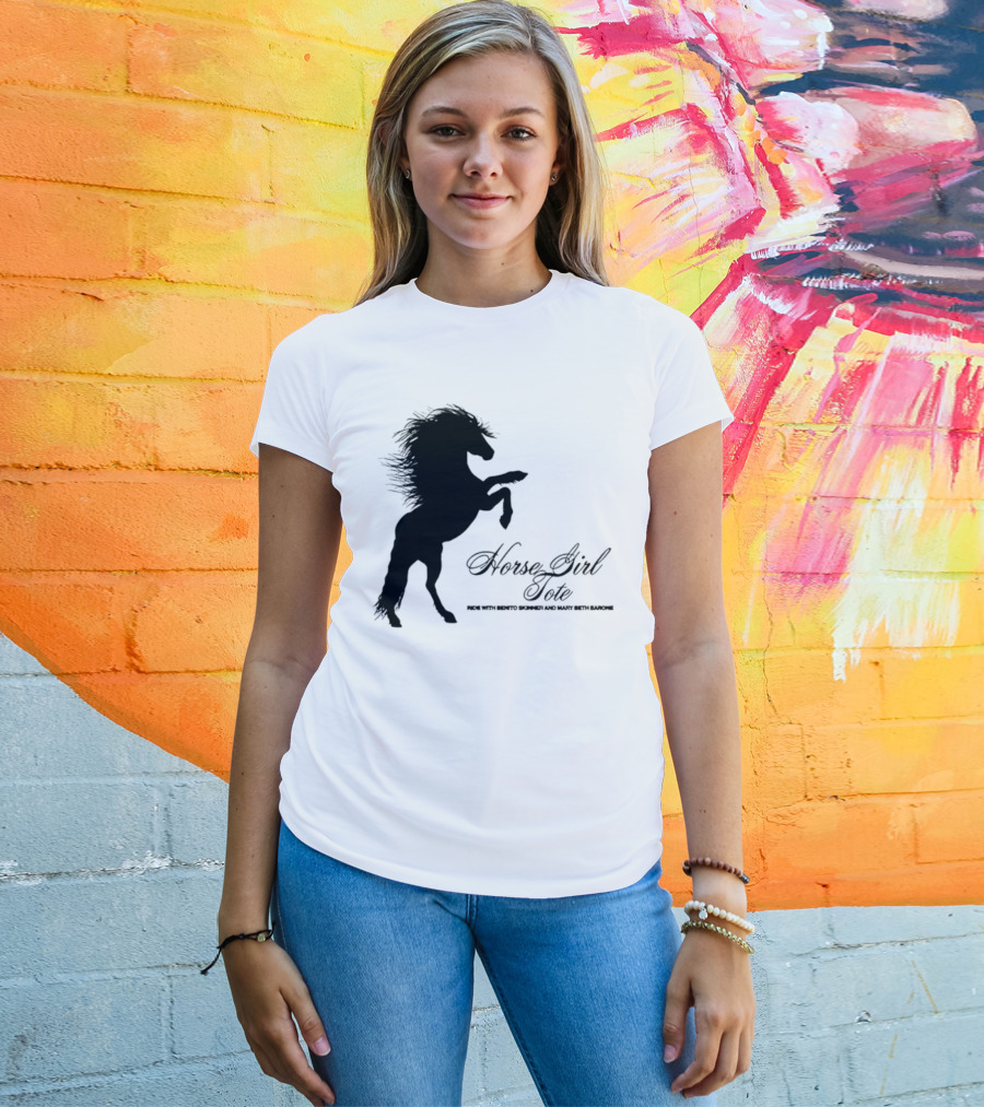 Ride Horse Cowgirl Country Girls Love Cowboys T-Shirt