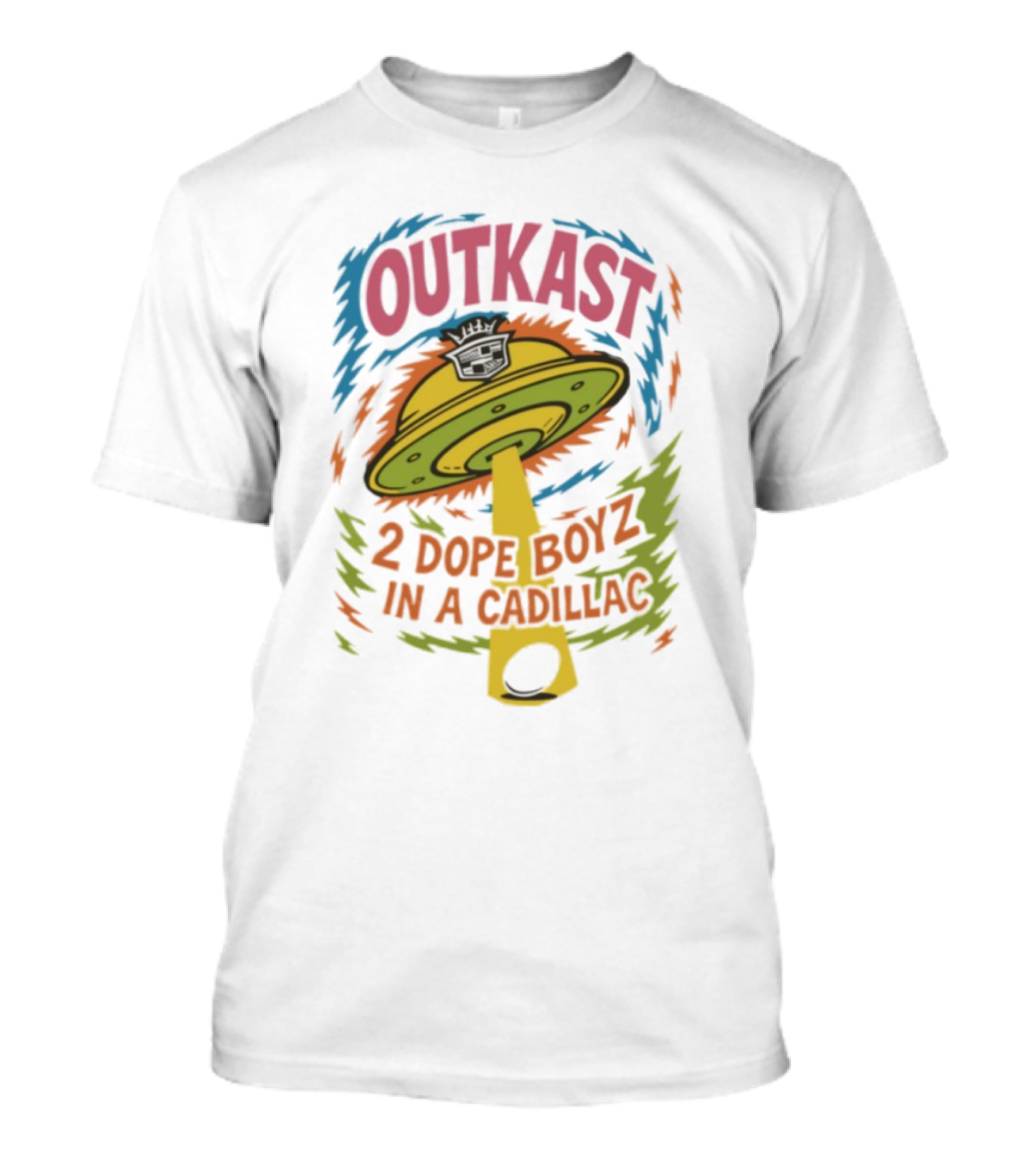 Outkast 2 Dope Boyz In A Cadillac UFO Yolk Eggs Tyrone T-Shirt