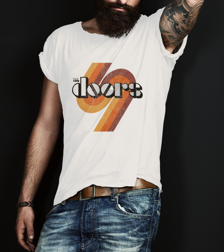 The Doors 1969 Retro Vintage Distressed 70s Style Classic Rock Icon T-Shirt