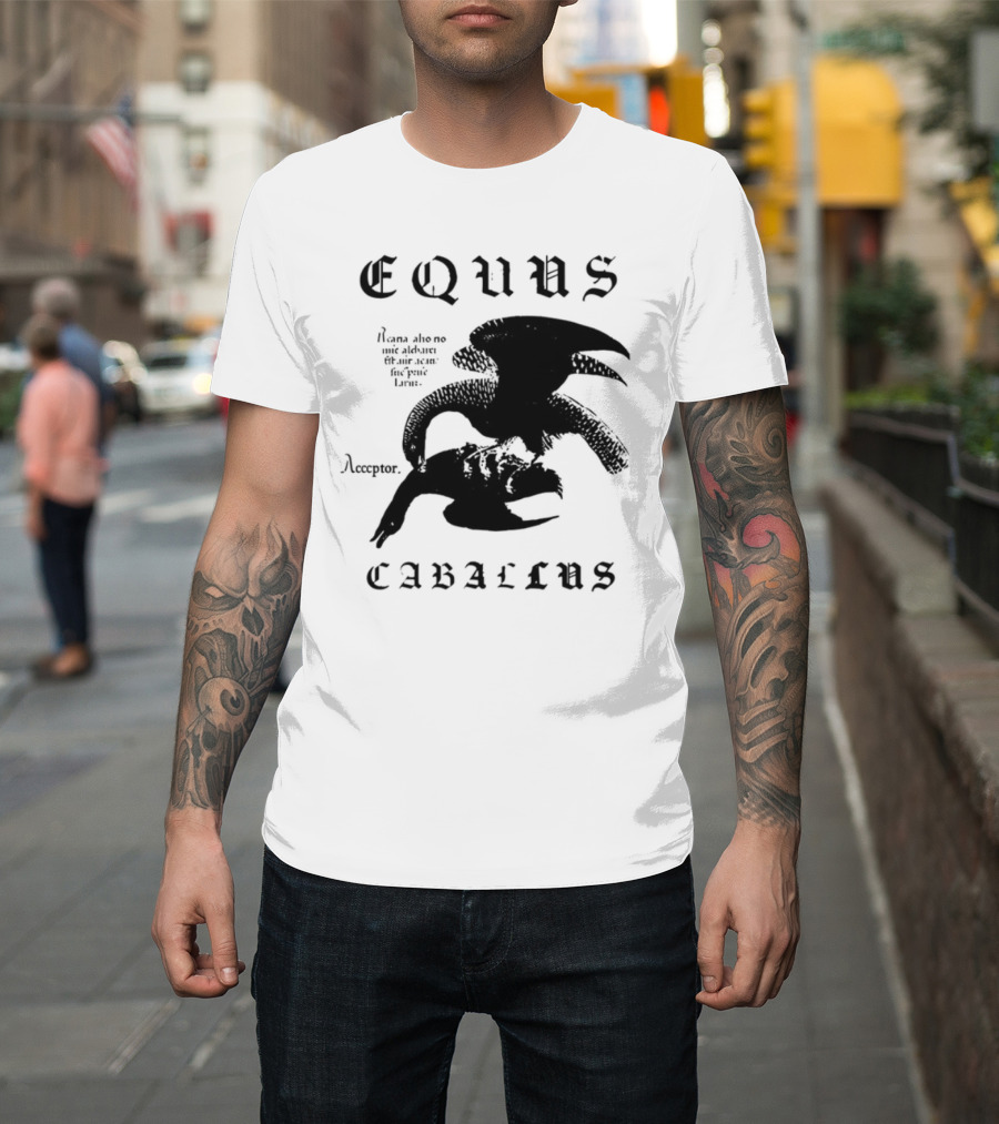 Equus Equi Caballus Latin Horse Text T-Shirt