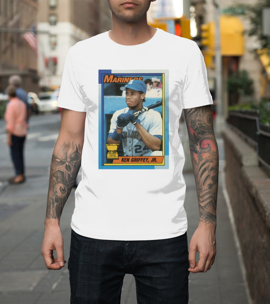 Mariners Ken Griffey Jr Topps All-Star Rookie Card T-Shirt
