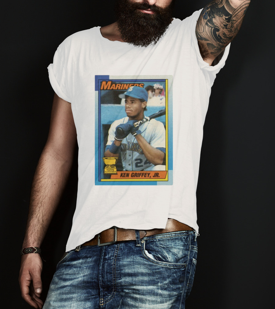Mariners Ken Griffey Jr Topps All-Star Rookie Card T-Shirt