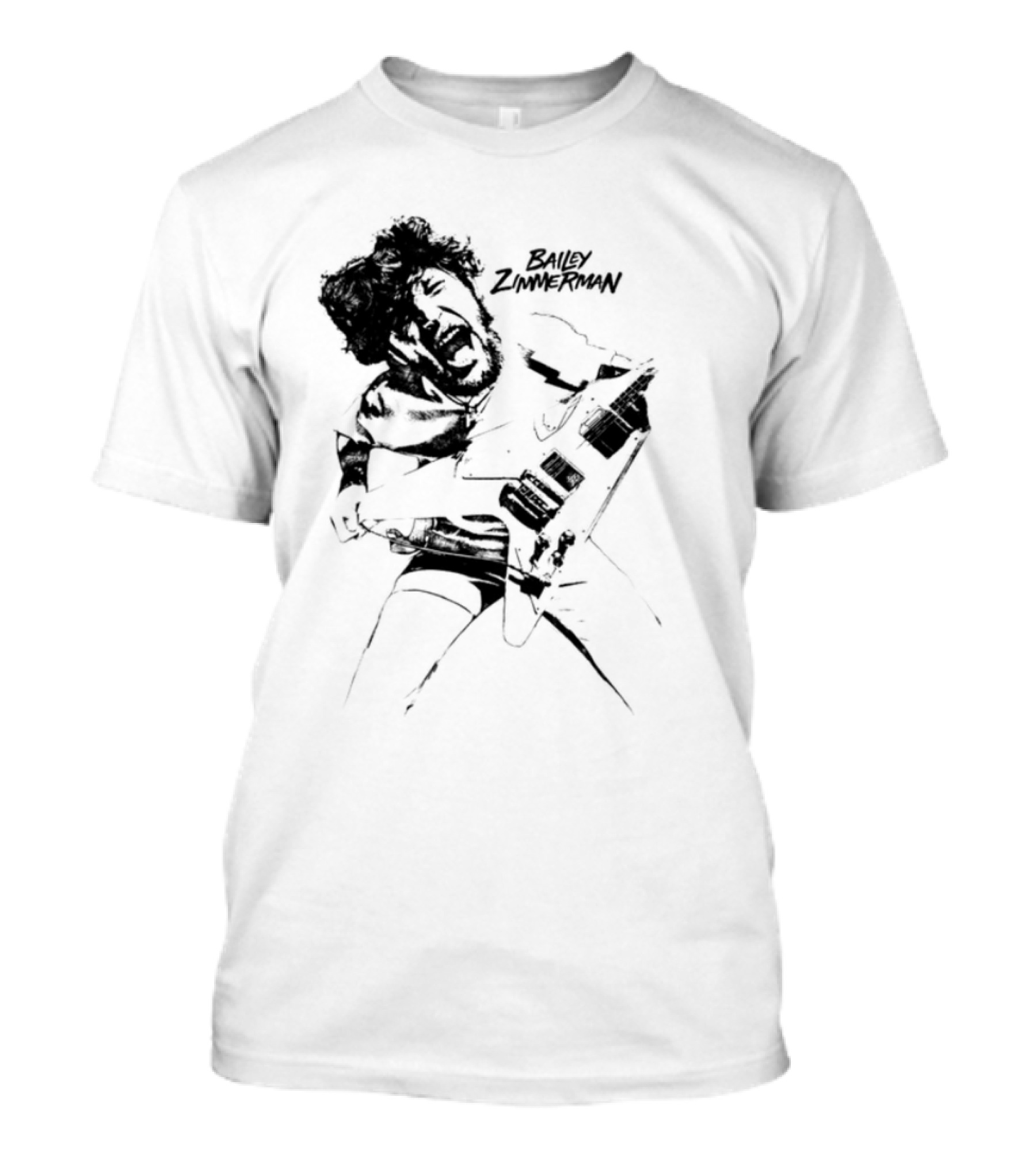 Bailey Scream Classic Ghost Mask Drawing T-Shirt