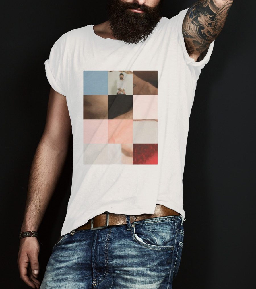 Bon Iver Layout Mosaic Collage T-Shirt