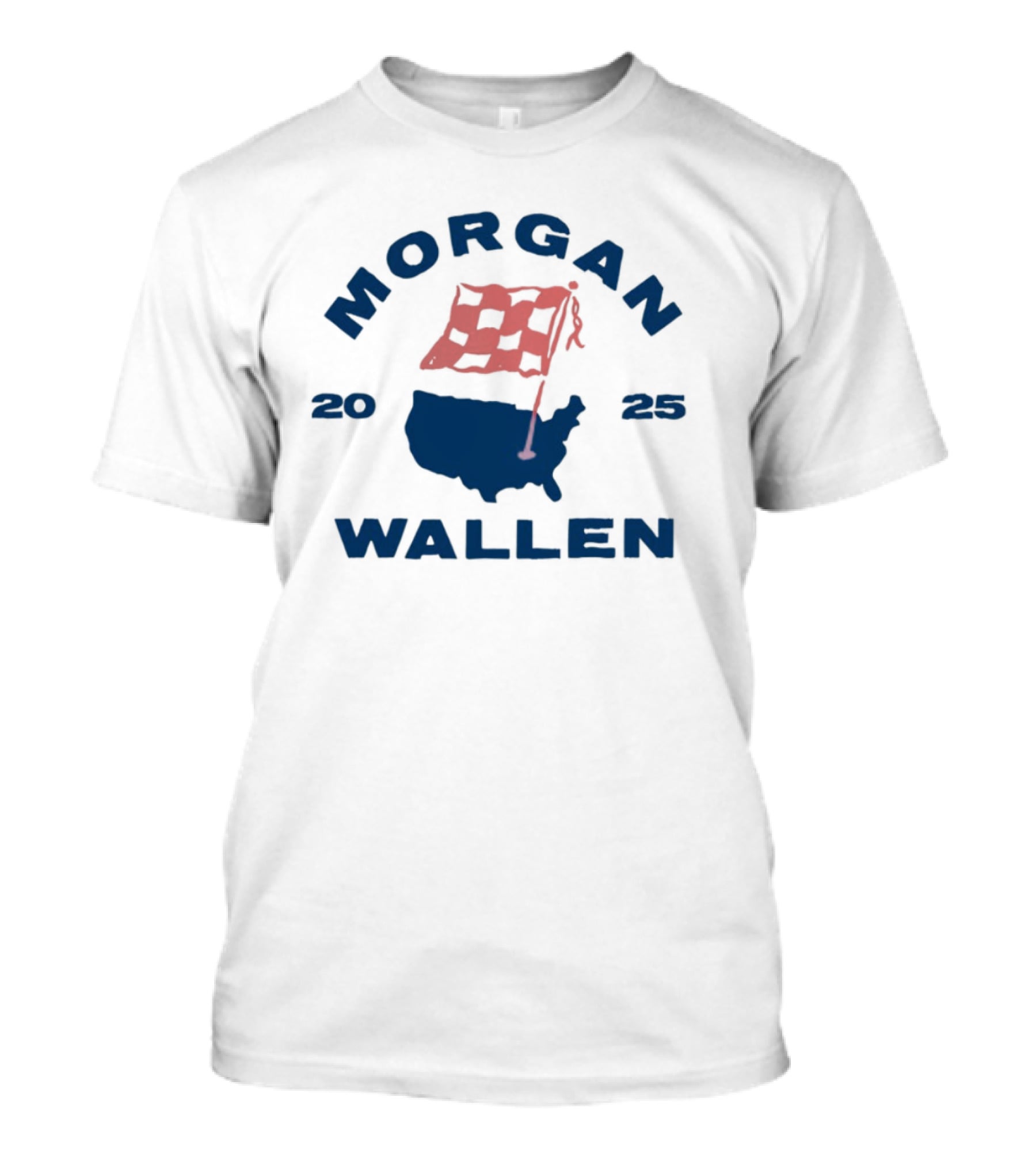 Morgan Wallen 2025 USA Tour Flag T-Shirt