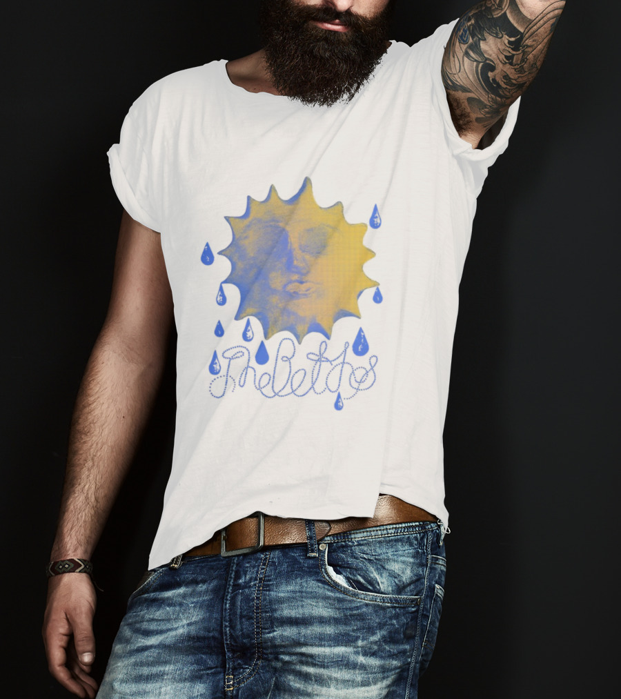 The Beths Sad Sunshine Blue Tears Yellow Face T-Shirt