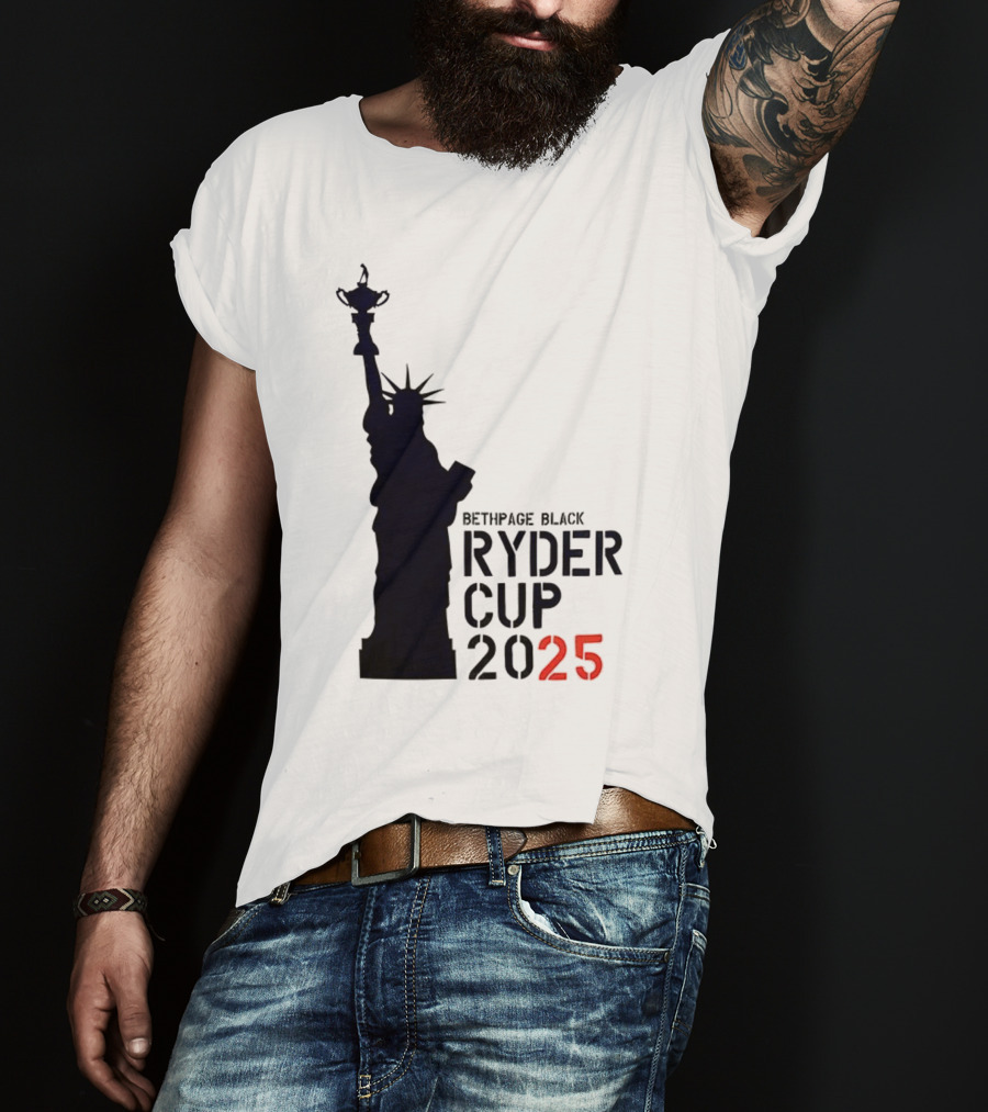 USA Ryder Cup 2025 Liberty Bethpage Black T-Shirt