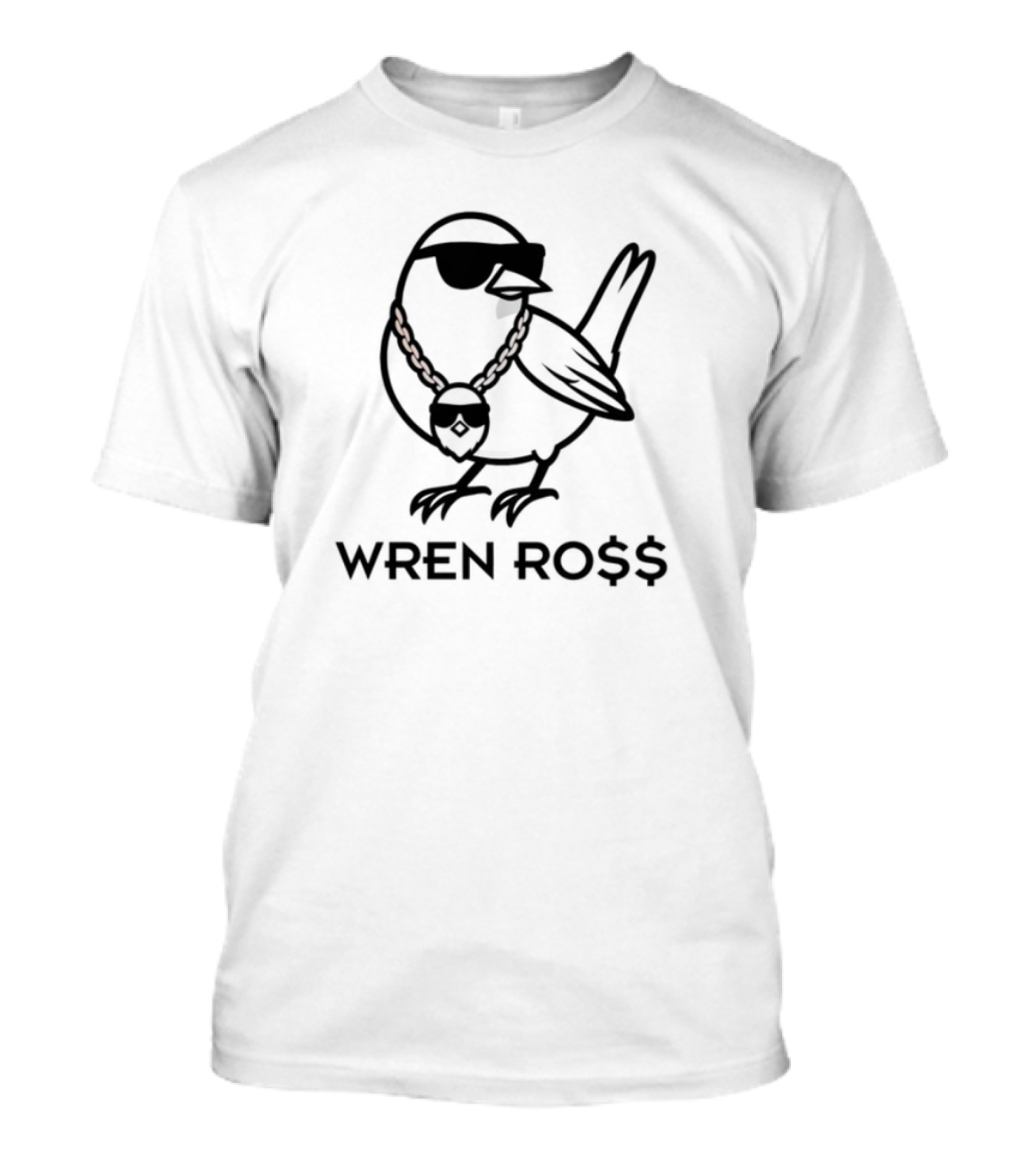 Wren Ro$$ Bird Gold Chain T-Shirt