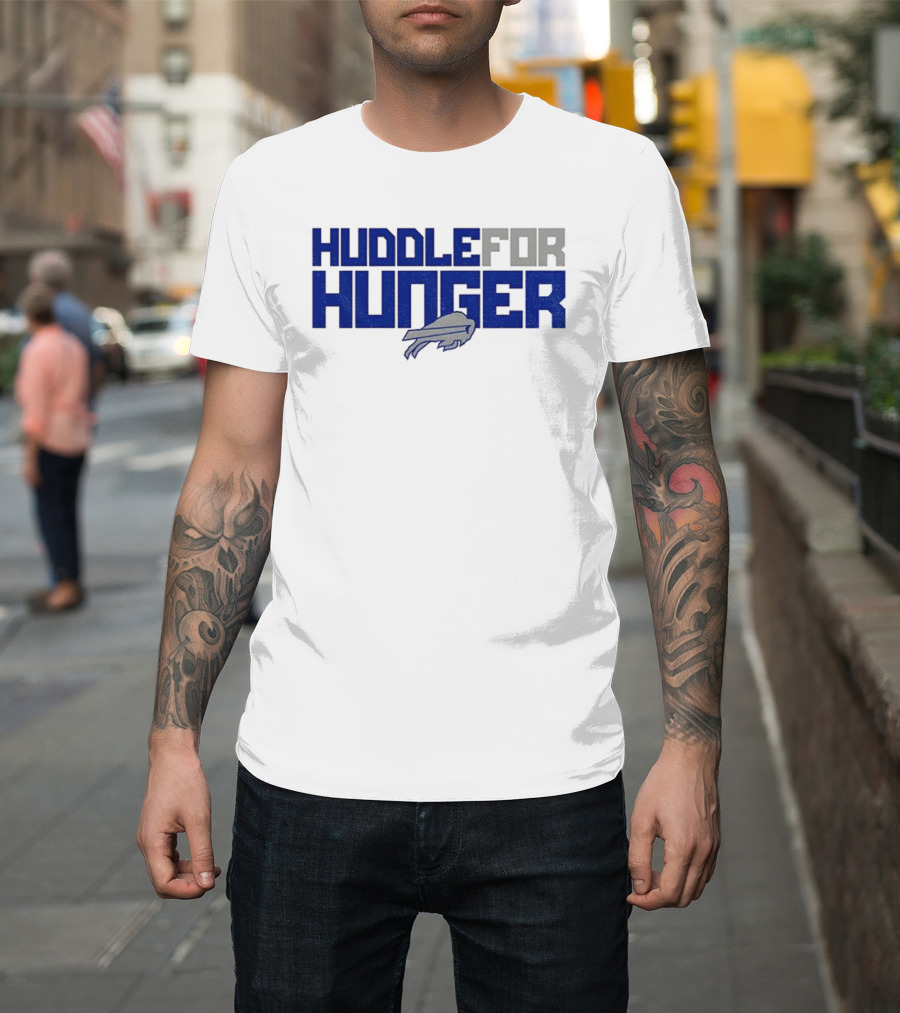 Huddle For Hunger Buffalo Bills NFL Football T-Shirt