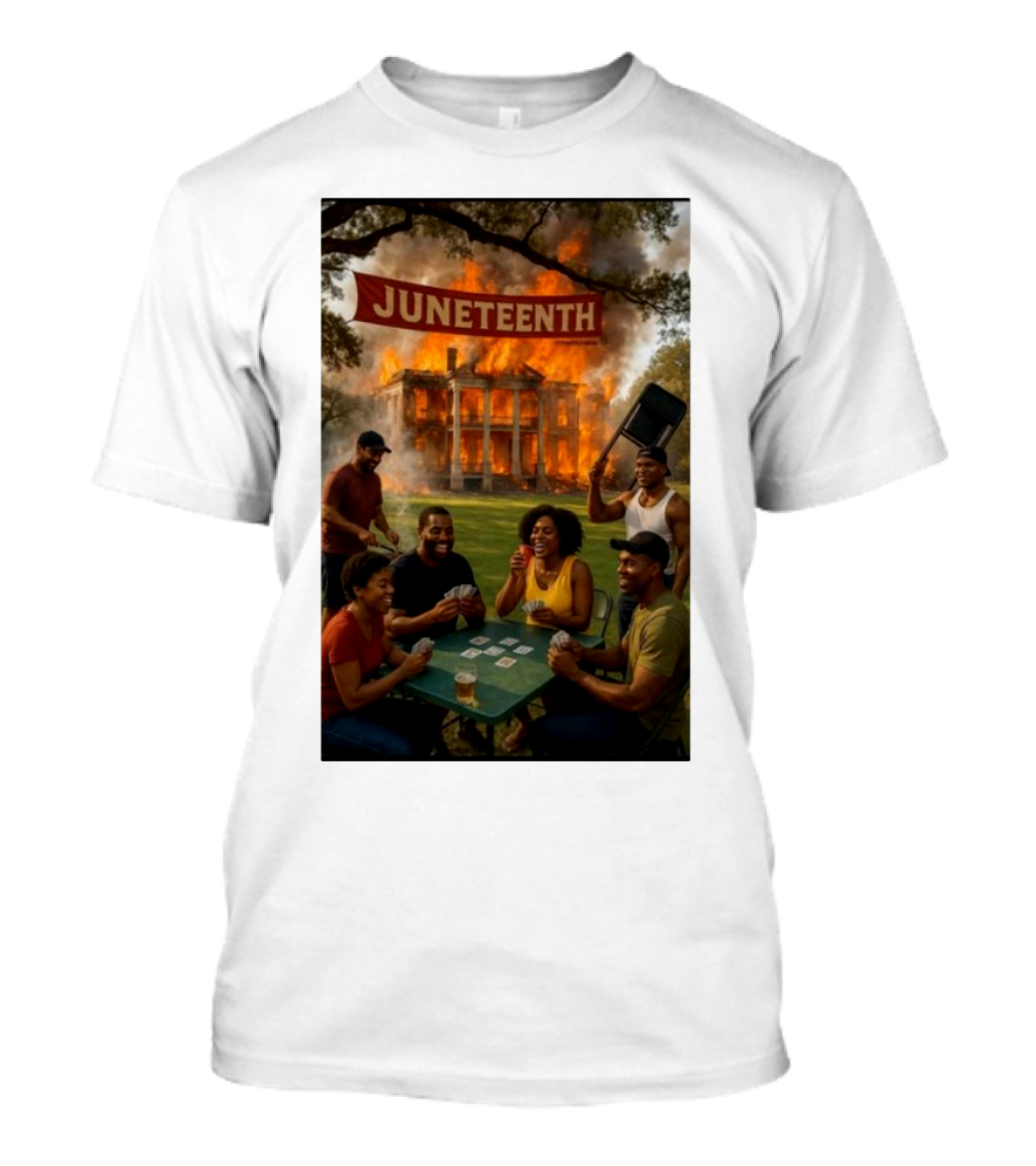 Juneteenth La Plantation Fire Historic Juneteenth Celebration T-Shirt