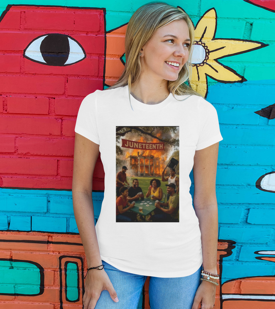Juneteenth La Plantation Fire Historic Juneteenth Celebration T-Shirt