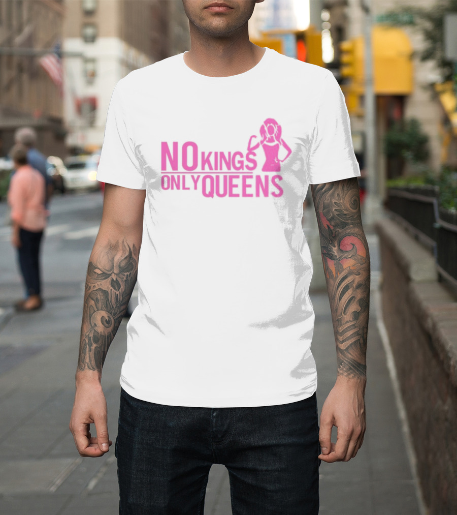 Mrwilliamsprek No Kings Only Queens Empowerment Pink Iconic Statement T-Shirt