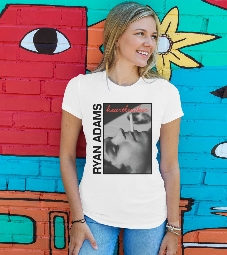 Ryan Adams Heartbreaker Anniversary Cigarette Portrait T-Shirt