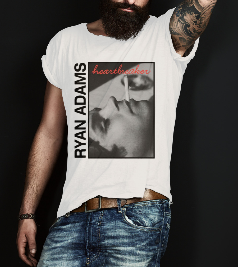 Ryan Adams Heartbreaker Anniversary Cigarette Portrait T-Shirt