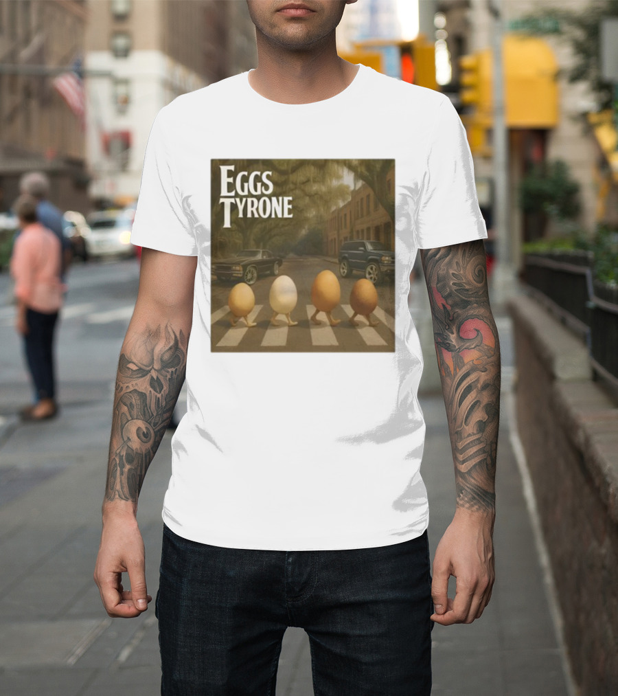 Eggs Tyrone Abbey Road Parody Street Scene T-Shirt