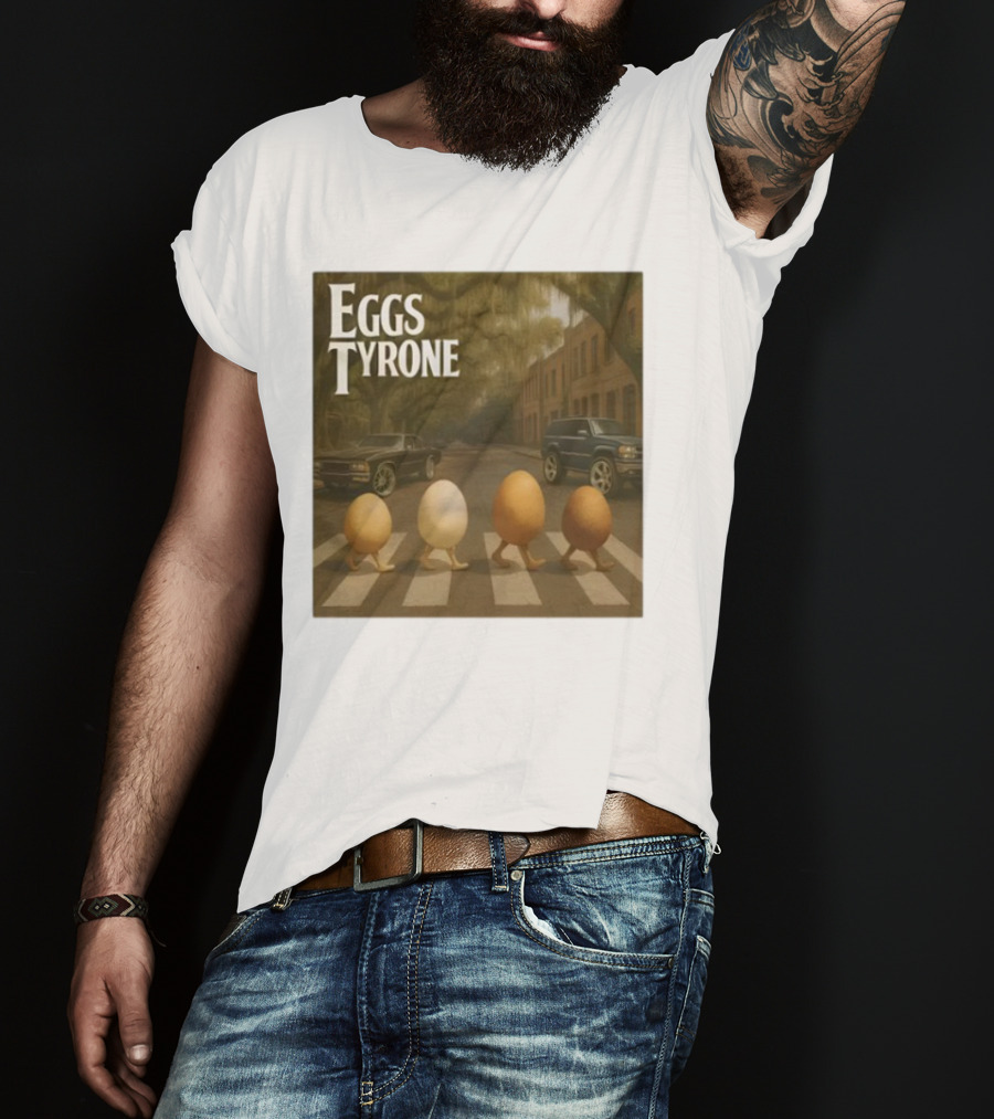 Eggs Tyrone Abbey Road Parody Street Scene T-Shirt