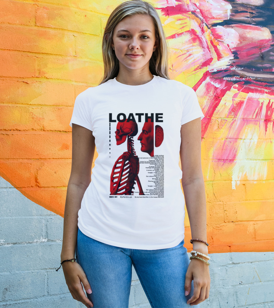 Loathe Anatomy Skull And Brain Illustration T-Shirt