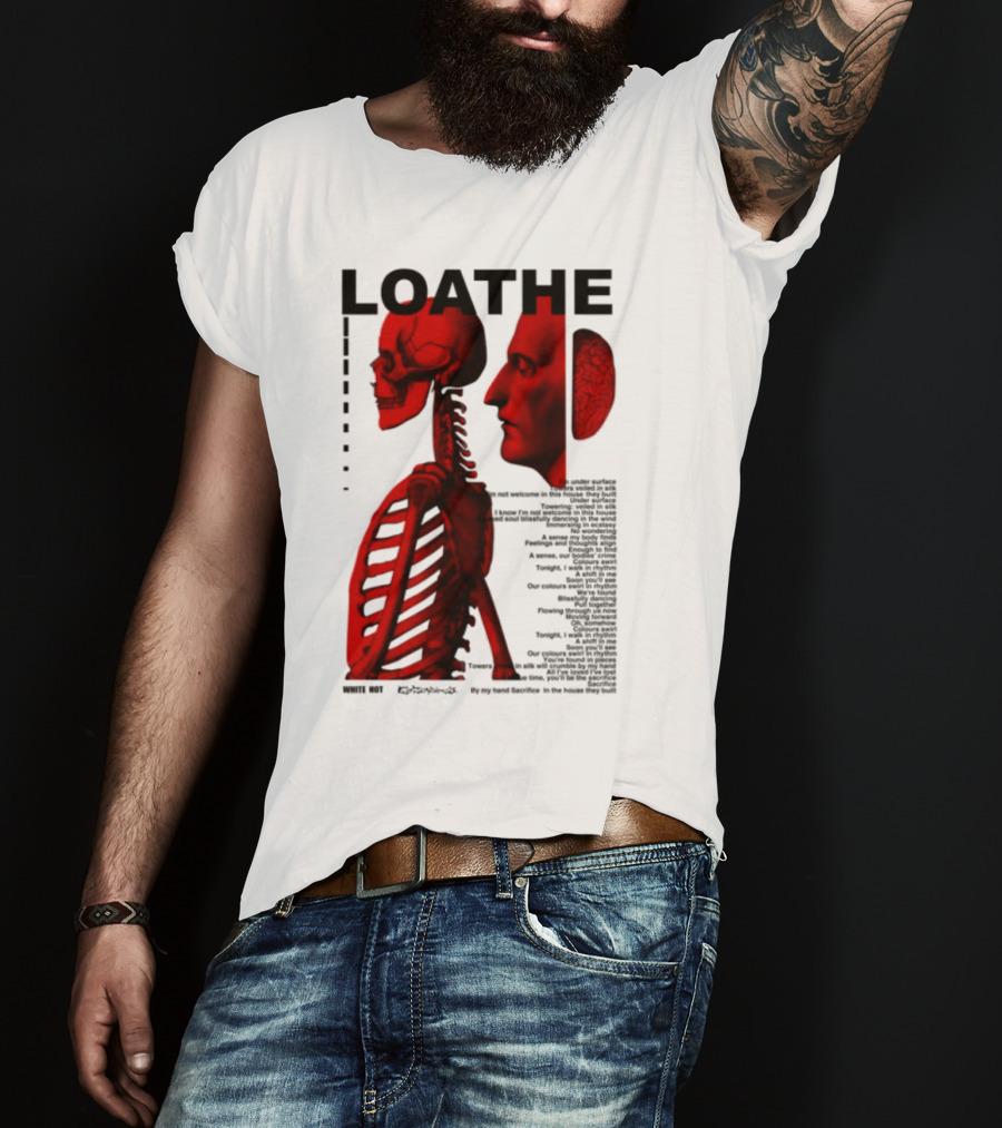 Loathe Anatomy Skull And Brain Illustration T-Shirt