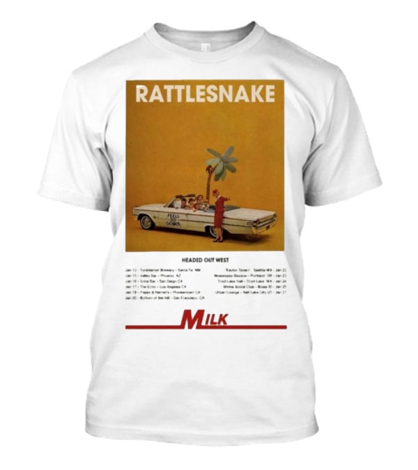 Rattlesnake Milk Feels So Good Headed Out West Tour 2026 T-Shirt