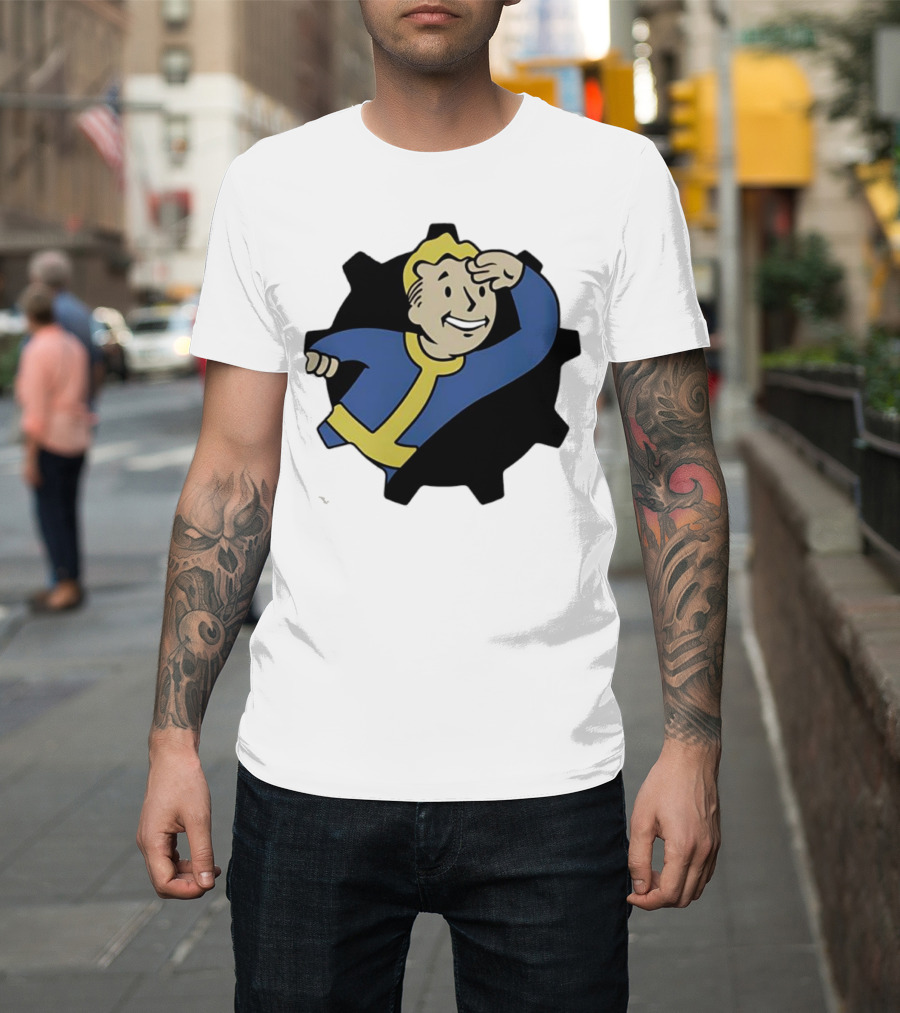Fallout Vault Boy Lookout Iconic Pose T-Shirt