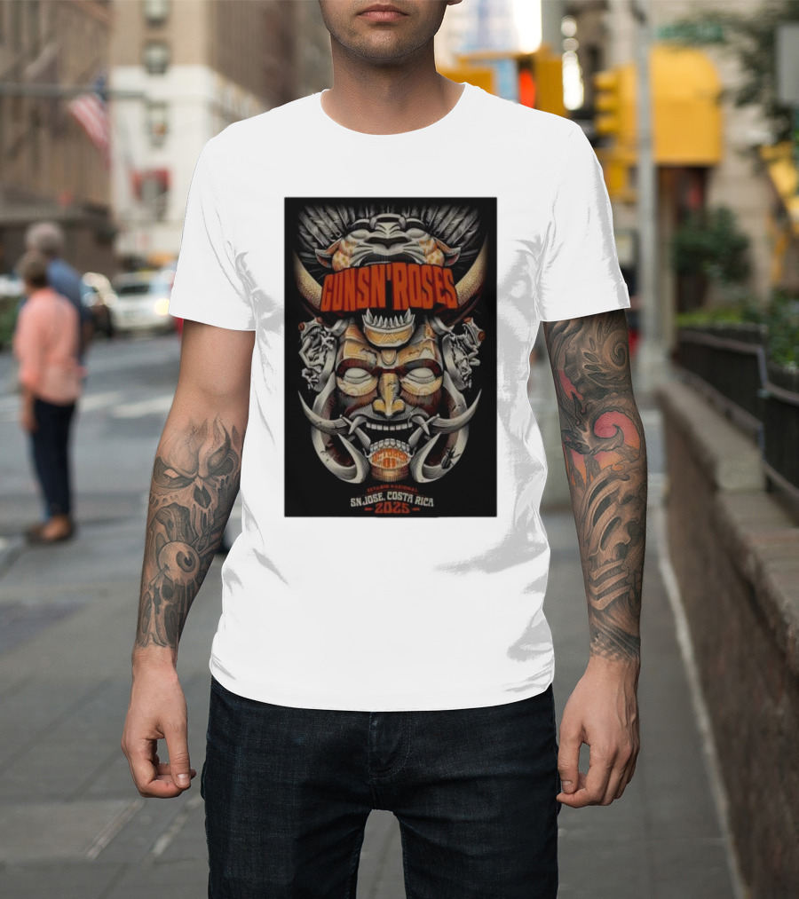 Guns N Roses Estadio Nacional San José Costa Rica 2025 T-Shirt