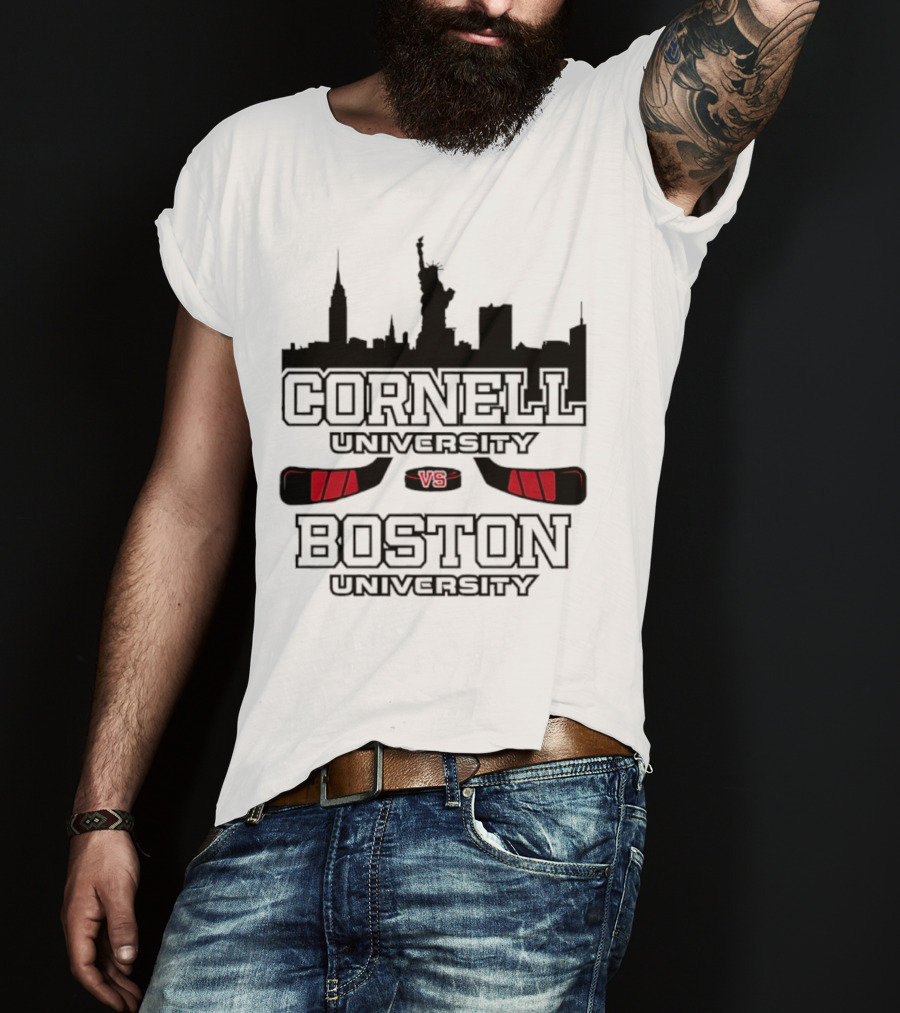 Red Hot Hockey Cornell University Boston University V8 T-Shirt