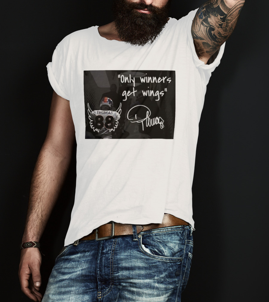 Thomas Number 88 Only Winners Get Wings Signature T-Shirt
