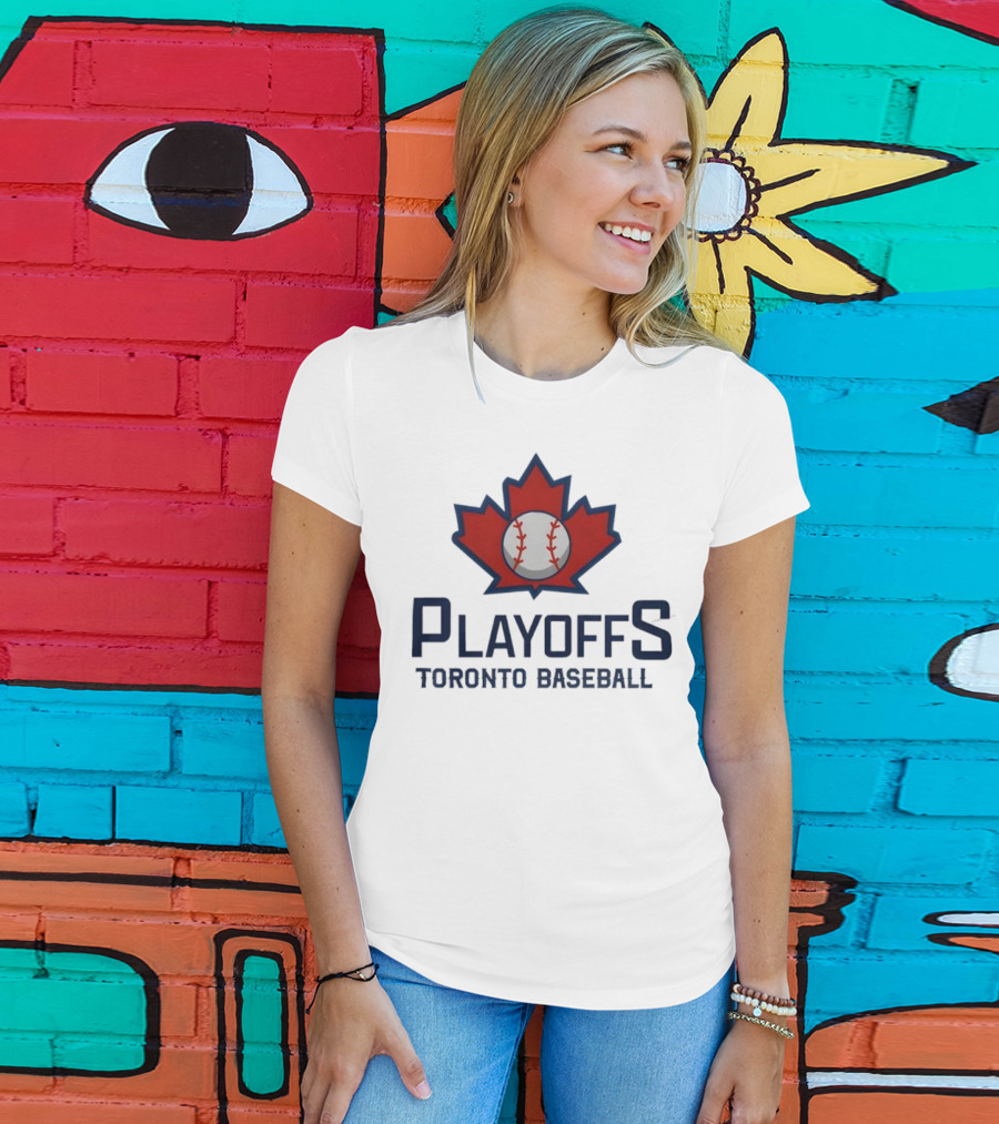 Toronto Baseball Playoffs Maple Leaf Icon T-Shirt