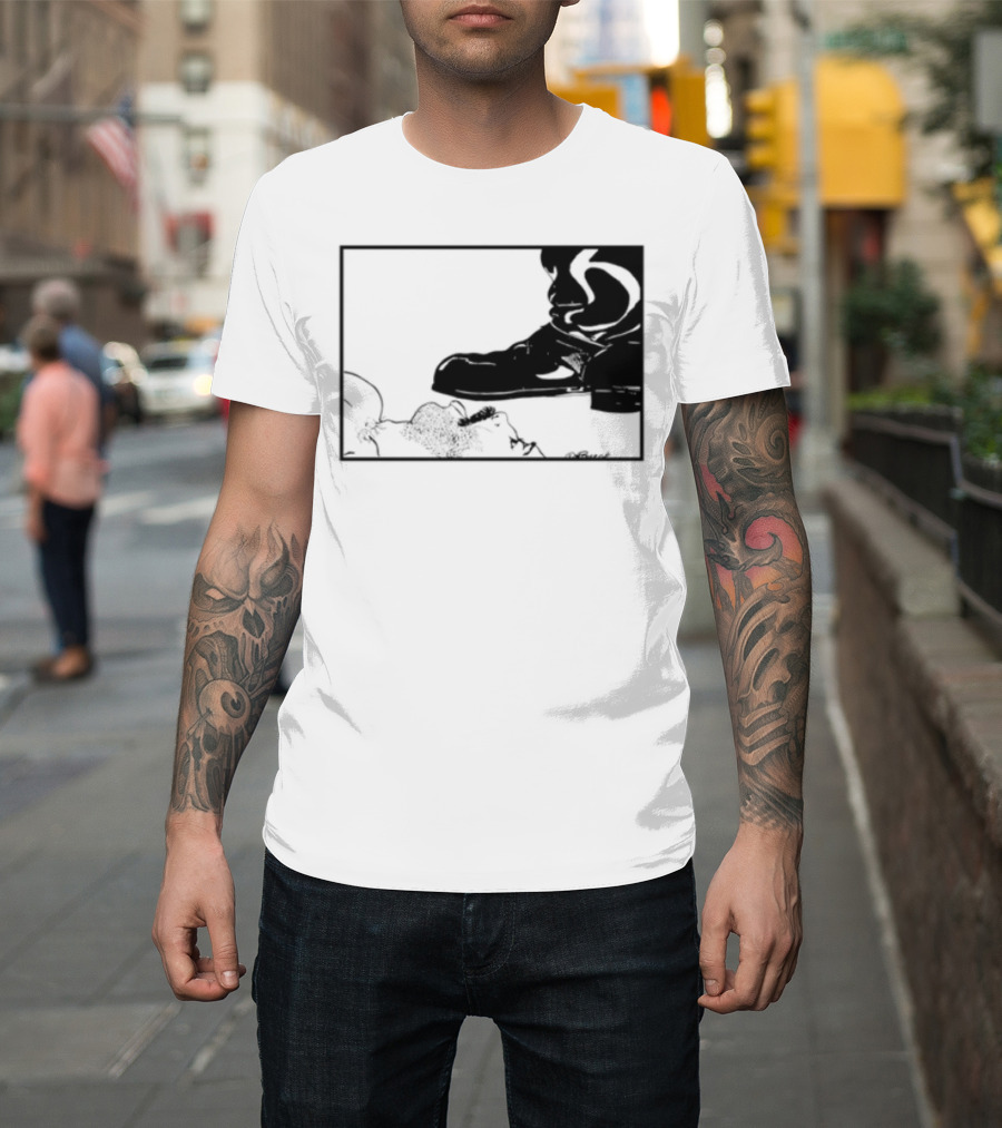 Gay Leather Boot LGBTQ Boseck Bondage Pride T-Shirt