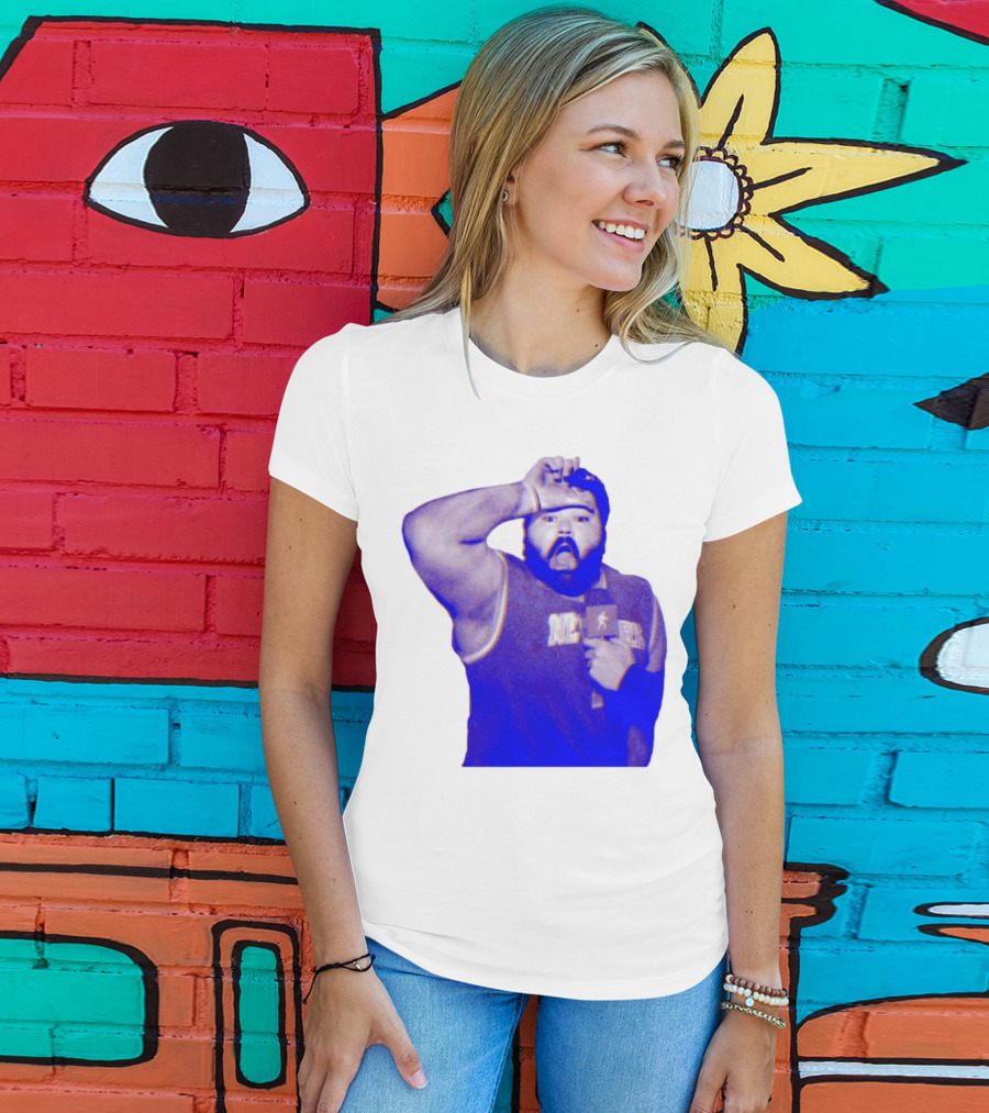 Karltowns Wearing Jason Dantona NYC Basketball Theme Blue Tone T-Shirt