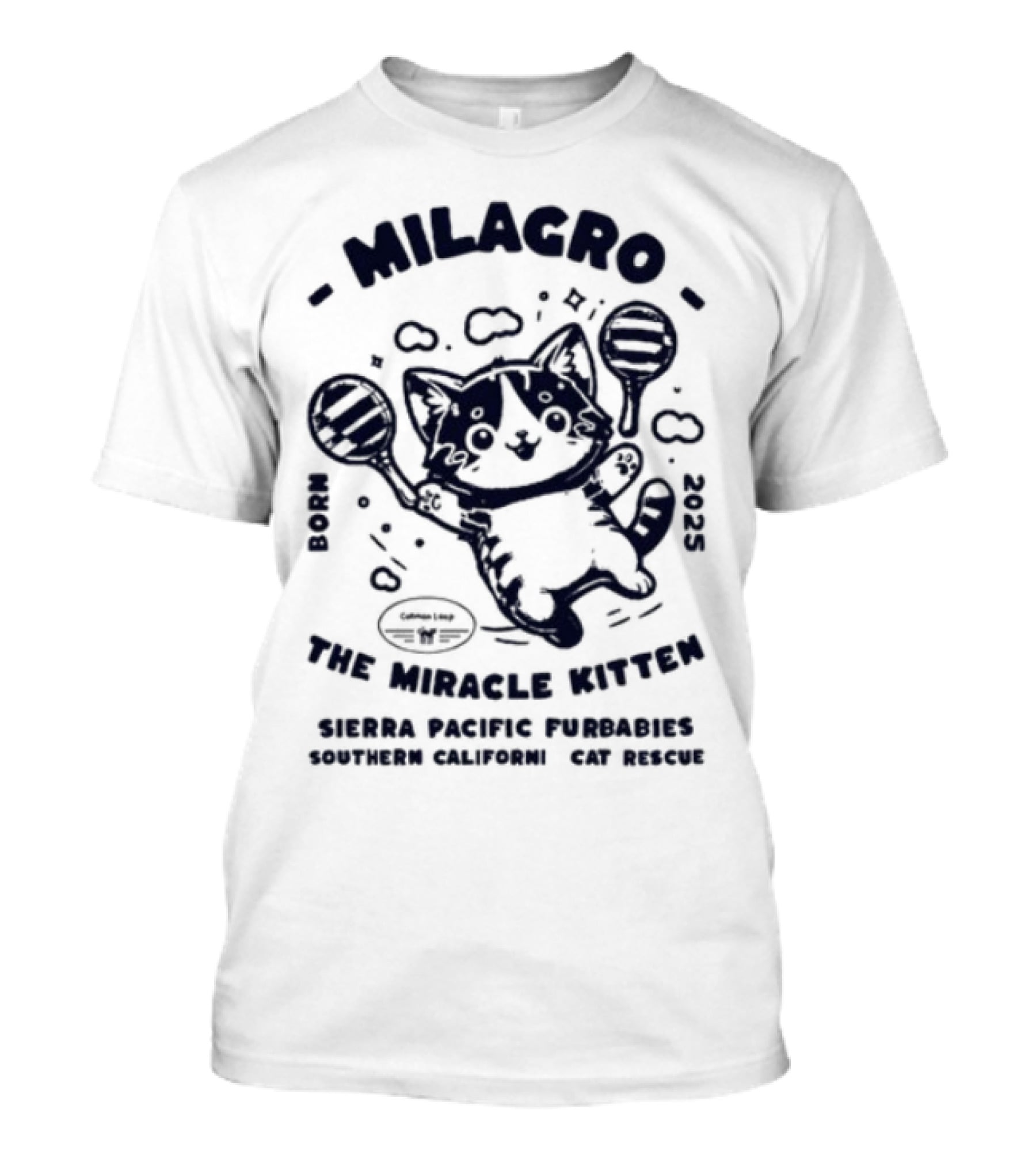 Milagro The Miracle Kitten Maria Souza Puppykat Coincidences Are Never T-Shirt