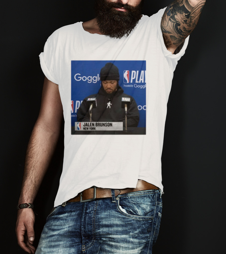 Jalen Brunson New York Press Conference NBA Playoffs Presented By Google T-Shirt
