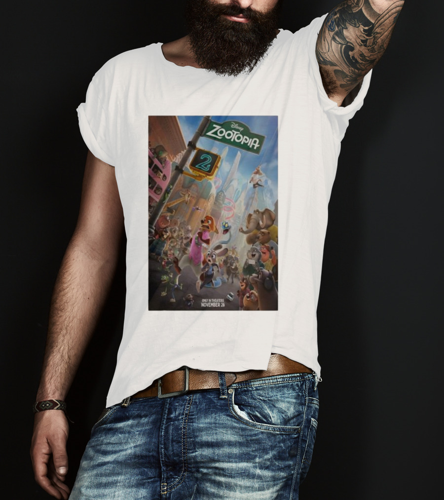 Disney Zootopia 2 Movie November 26 Only In Theaters T-Shirt