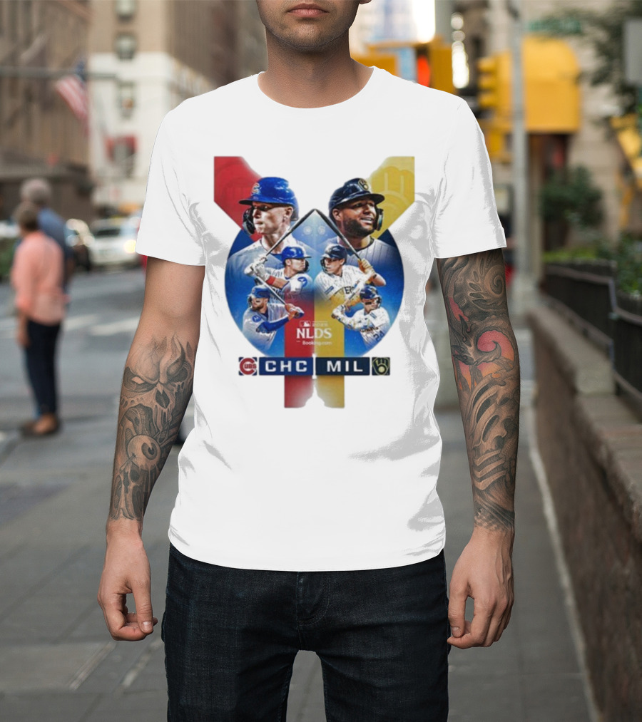 2025 MLB Postseason Chicago Cubs Vs Milwaukee Brewers NLDS Matchup T-Shirt