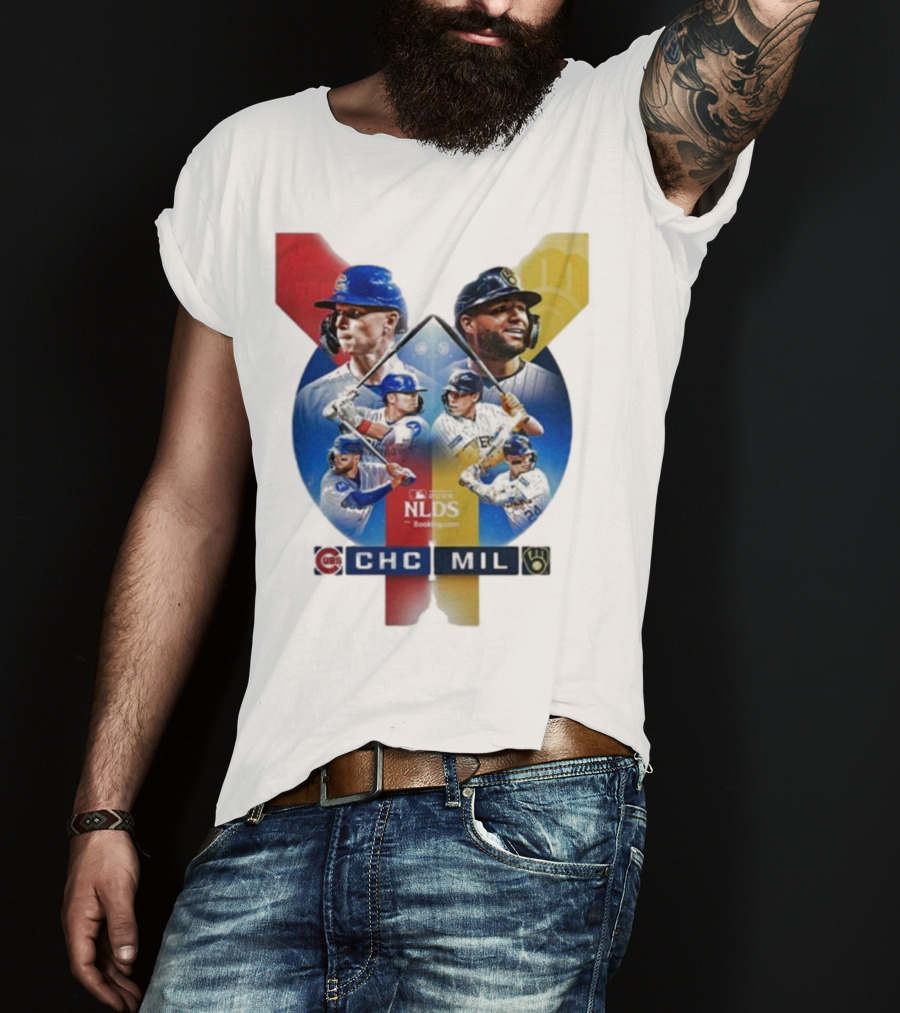 2025 MLB Postseason Chicago Cubs Vs Milwaukee Brewers NLDS Matchup T-Shirt