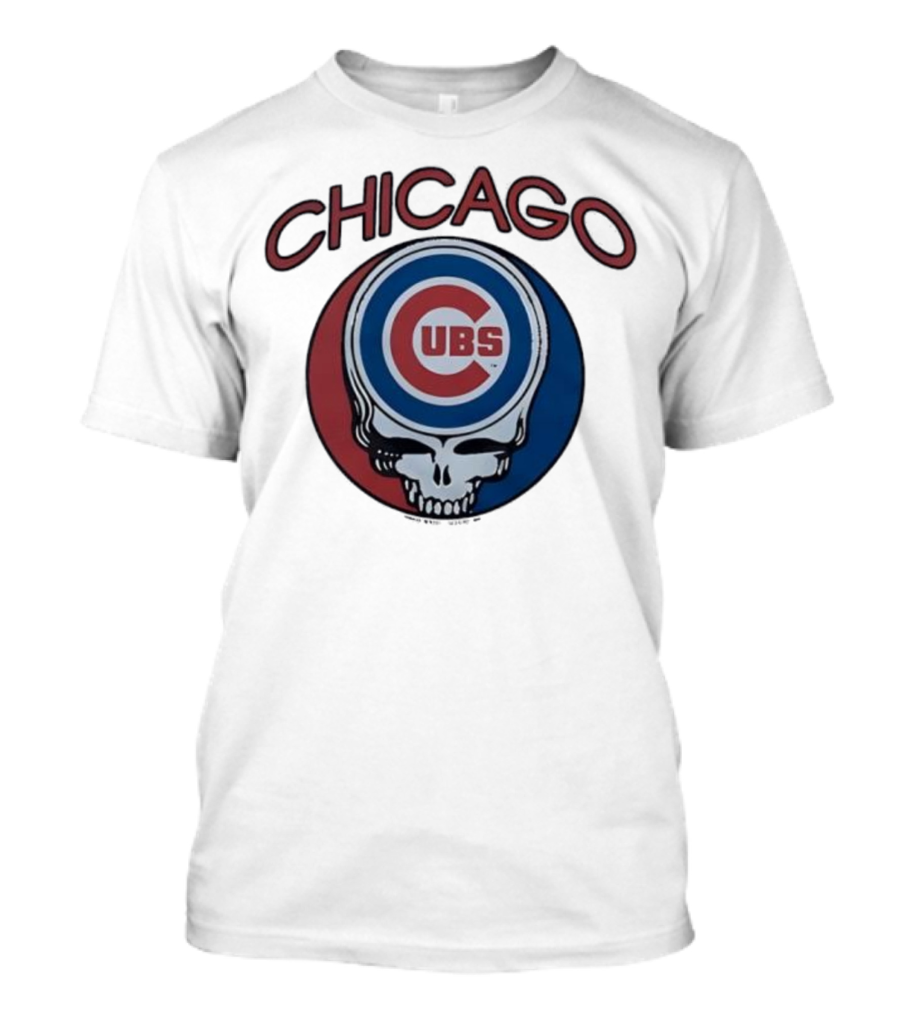 Chicago Cubs Grateful Dead Collaboration Steal Your Base Skull T-Shirt