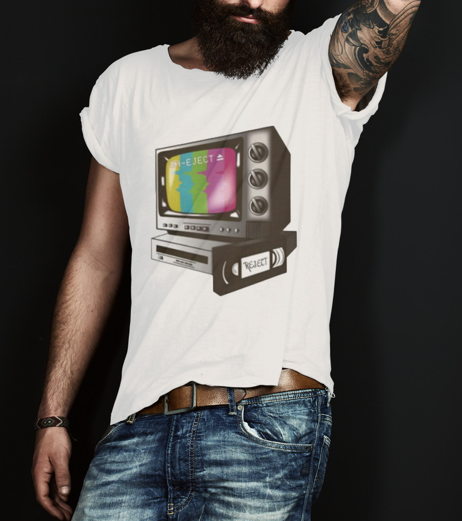 Sh-Eject Retro TV VHS Eject Design T-Shirt