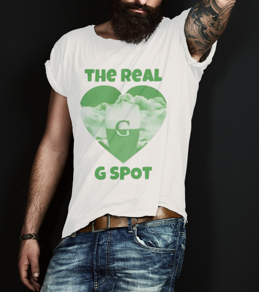 The Real G Spot Green Heart Cloud Pint T-Shirt