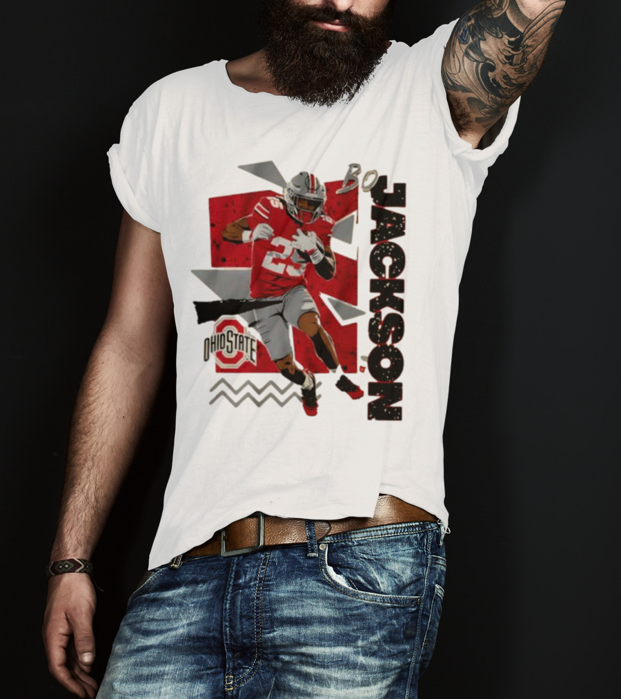 Bo Jackson Ohio State Football 90s Style T-Shirt