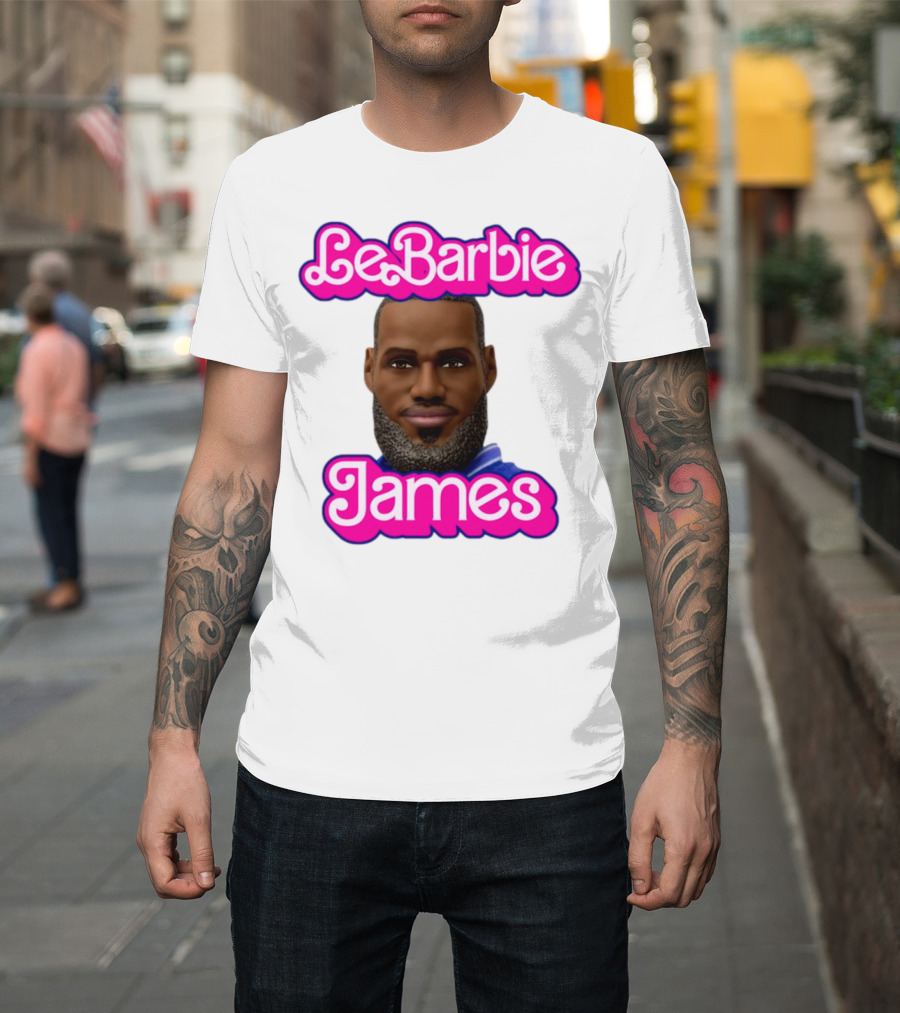 LeBarbie James Basketball Icon Parody T-Shirt