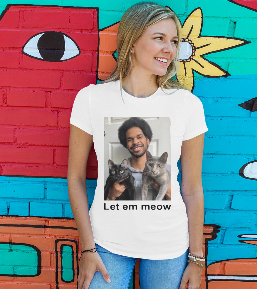 Limited Let Em Meow Jarrett Allen Cats T-Shirt