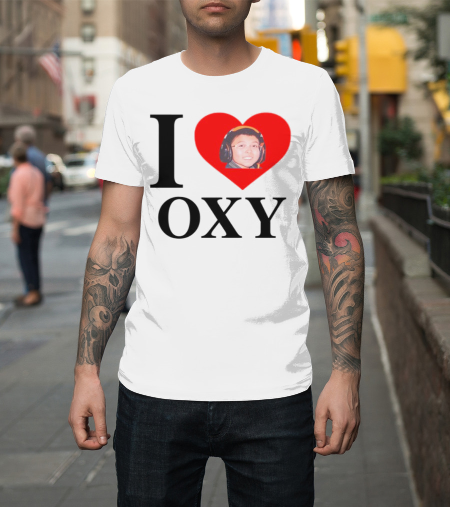 V1c I Heart Oxy Kid Headphones T-Shirt