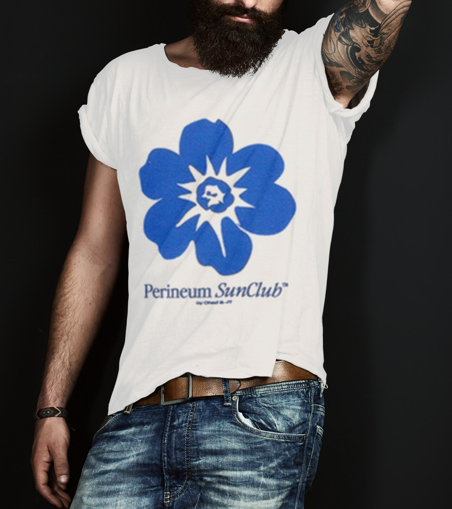 Chad And JT Perineum SunClub Bumflower Blue Blossom T-Shirt