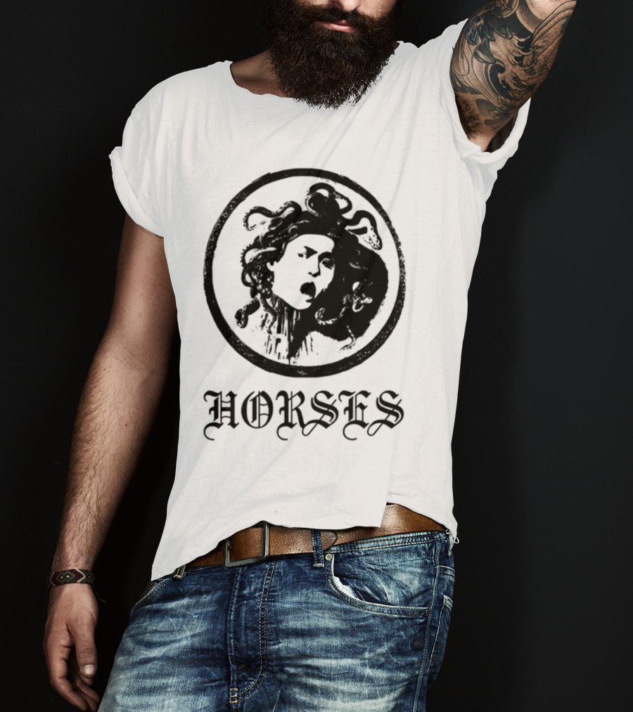 Horses Medusa Iconic Mythical Symbolism T-Shirt