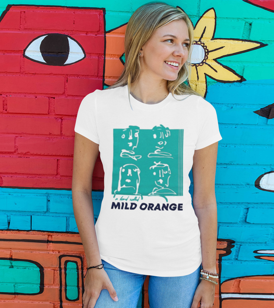 Mild Orange A Band Called Faces Artwork T-Shirt