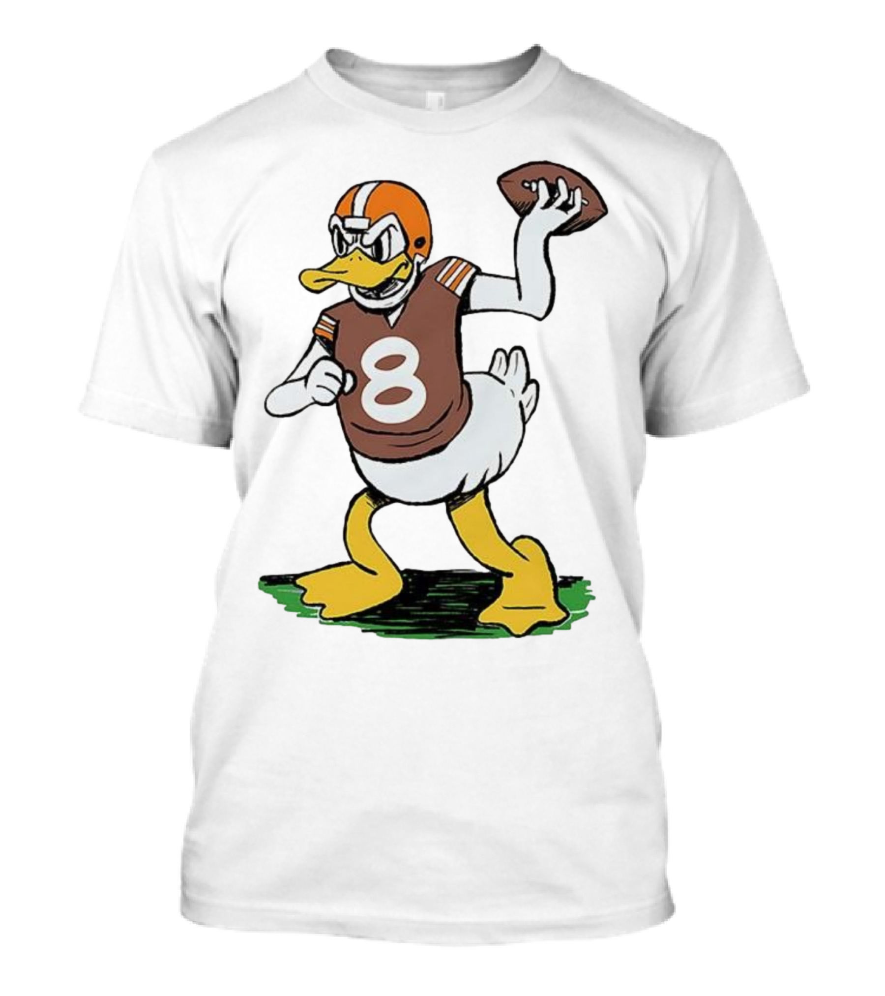 Duck Quarterback Number 8 Cleveland Browns Dillon Gabriel T-Shirt