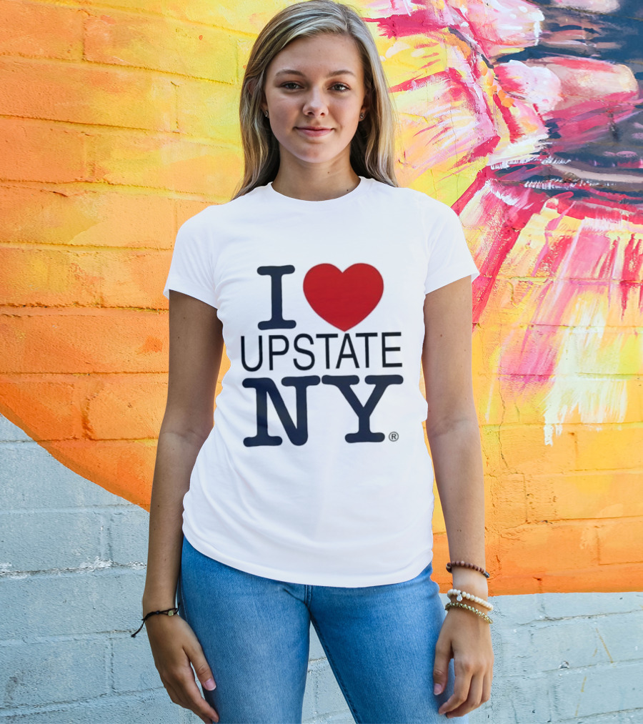 I Love Upstate NY Heart Icon T-Shirt