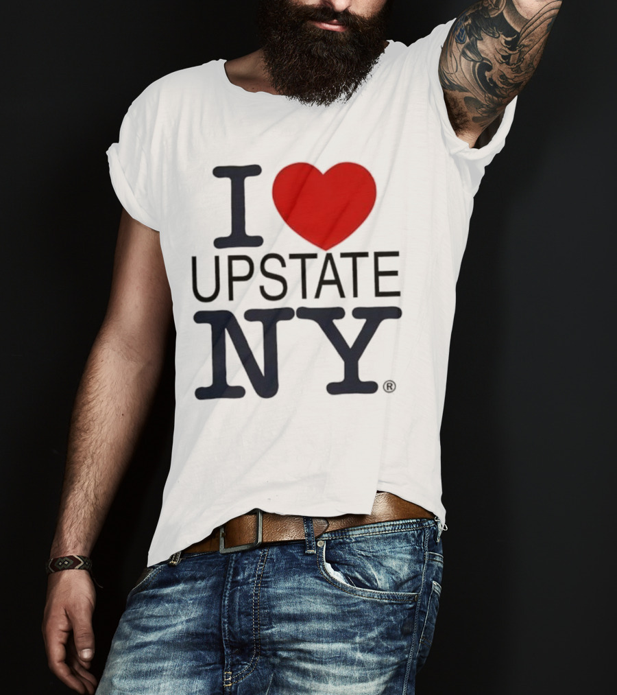 I Love Upstate NY Heart Icon T-Shirt